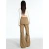 Autumn American Retro Fake Two Piece Design Slightly Spicy Casual Pants Women'S Loose Floor Pants
