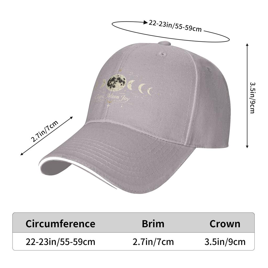 Copy Moon Joy Sun Baseball Cap  Spring Streetwear Trucker Hat For Men Adult Tennis Skate Baseball Caps