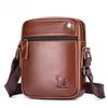 Luxury Brand Men's Real Leather Crossbody Bag Fashion Casual Shoulder Messenger Bag for Travel Business Vintage Style
