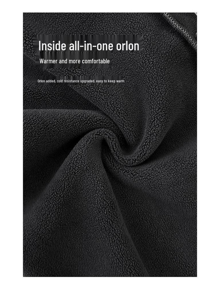 YOJIA Winter 2025 Loose Fit Girls' Plus Velvet Thick Pants