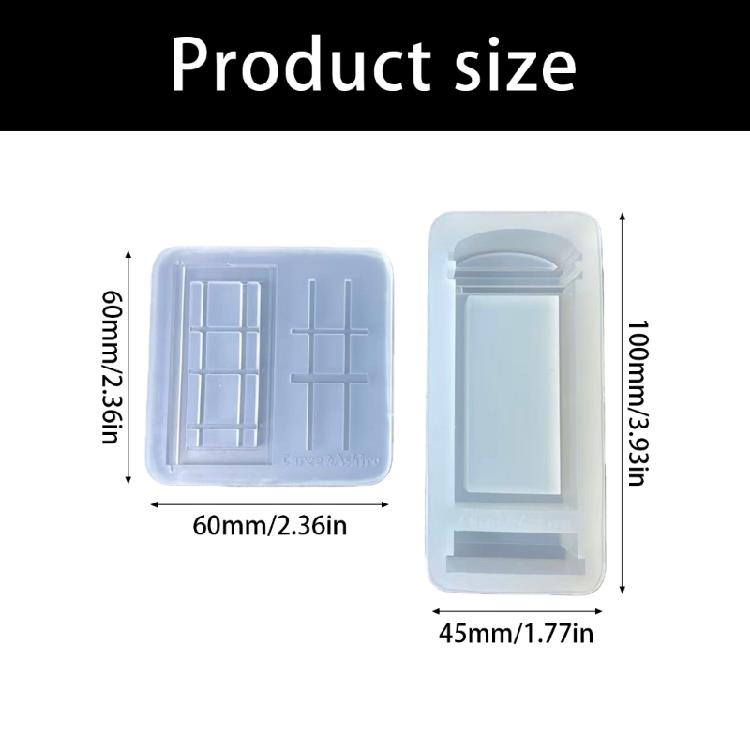 Wiederverwendbare Silikon-Bastelform Telefonzellen-Form für Dekorationsartikel Harzprojekte und reibungslose Entformungserfahrung