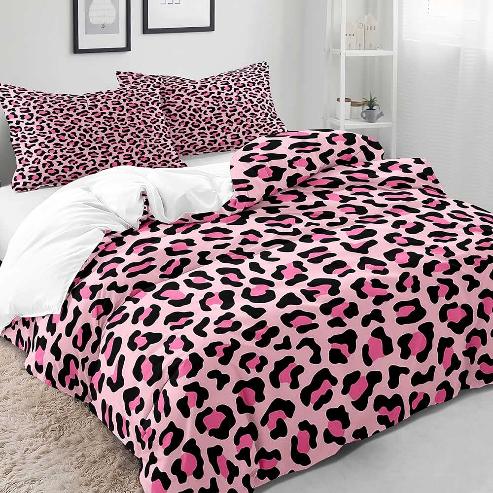 Comforter Leopard Pattern Animal Print Cheetah King Bedding Set For Kids Man And Woman Luxury Comforter Bedroom Decor