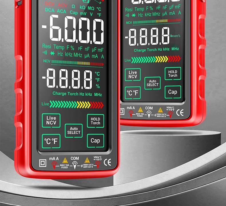 High-Precision Smart Rechargeable Digital Multimeter with Anti-Burn and Auto-Function Features