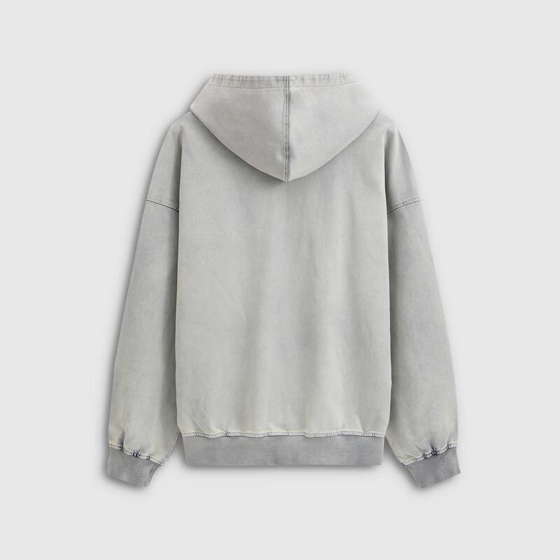 Gap Unisex Logo Gewaschener Denim Kapuzenpullover