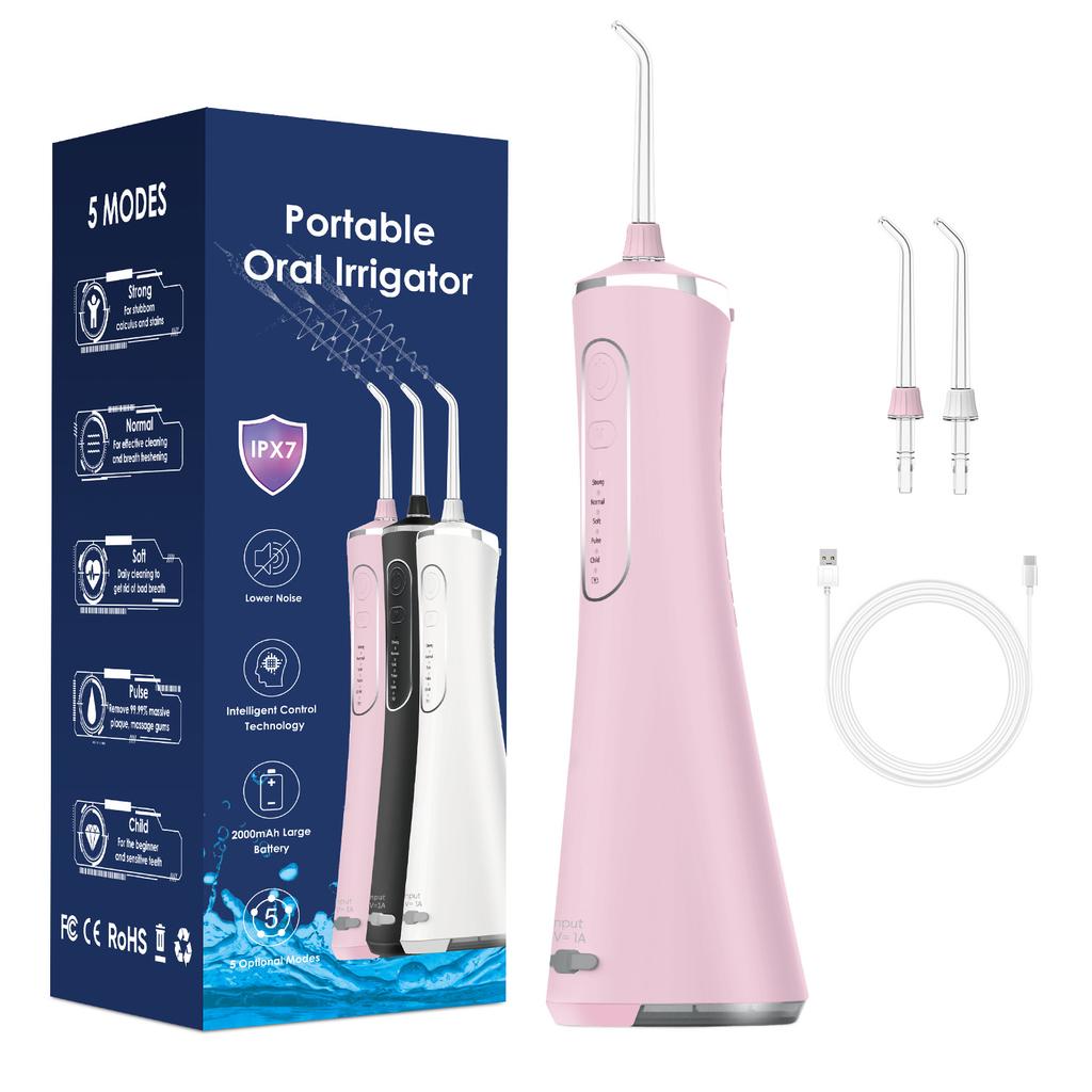 Cross-border Supply Household Handheld Electric Tooth Flusher Portable Oral Rinser Large Water Tank Water Dental Floss Scrubber