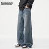 Mark Hua Fei Men's Washed Straight-Leg Loose Denim Jeans