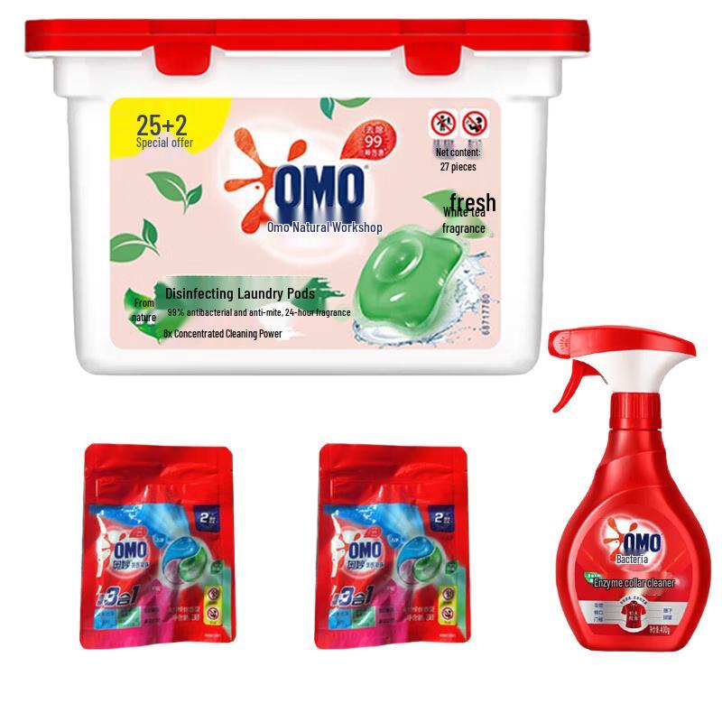 OMO Natural Workshop White Tea Laundry Pods