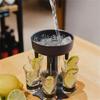 1pc Manual Push- Beverage Dispenser with Stand - No Required Wine & Beer Server for Parties,Weddings, Bars - Washable Drink Dispenser (No Assembly)