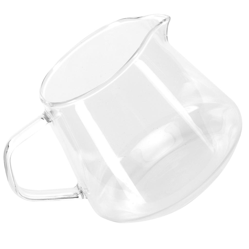 Transparente Tasse Hochborosilikatglas Kaffee Sharing Tasse Verbrühschutz zum Teetrinken(400ml )