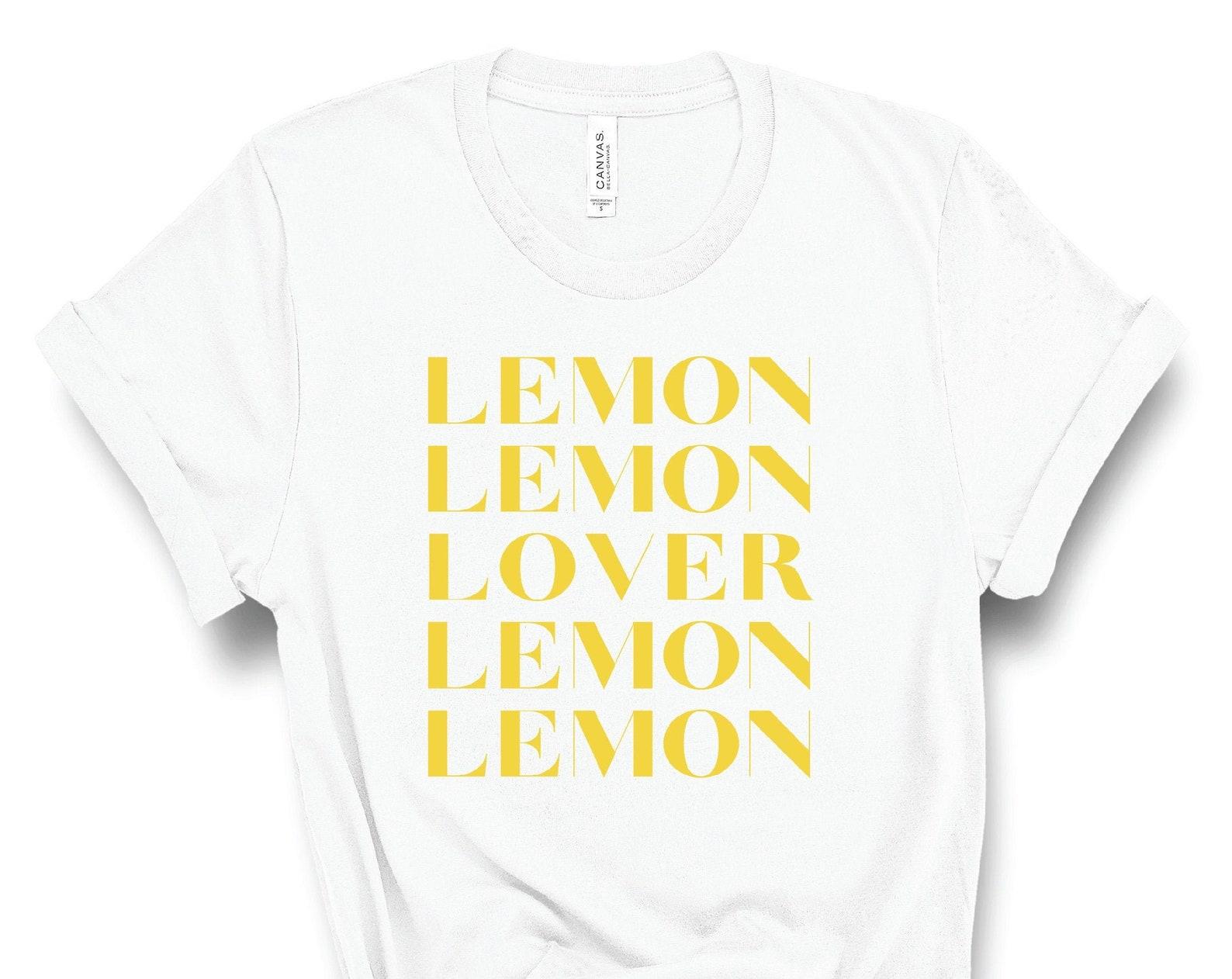 Lemon Shirt, Lemon Lover Tshirt, Summer Shirt, Lemon Tee, Lemons Shirt, Lemon Gift, Lemon T-Shirt, Lemon Top, Lemon Print Shirt, Lemonade L