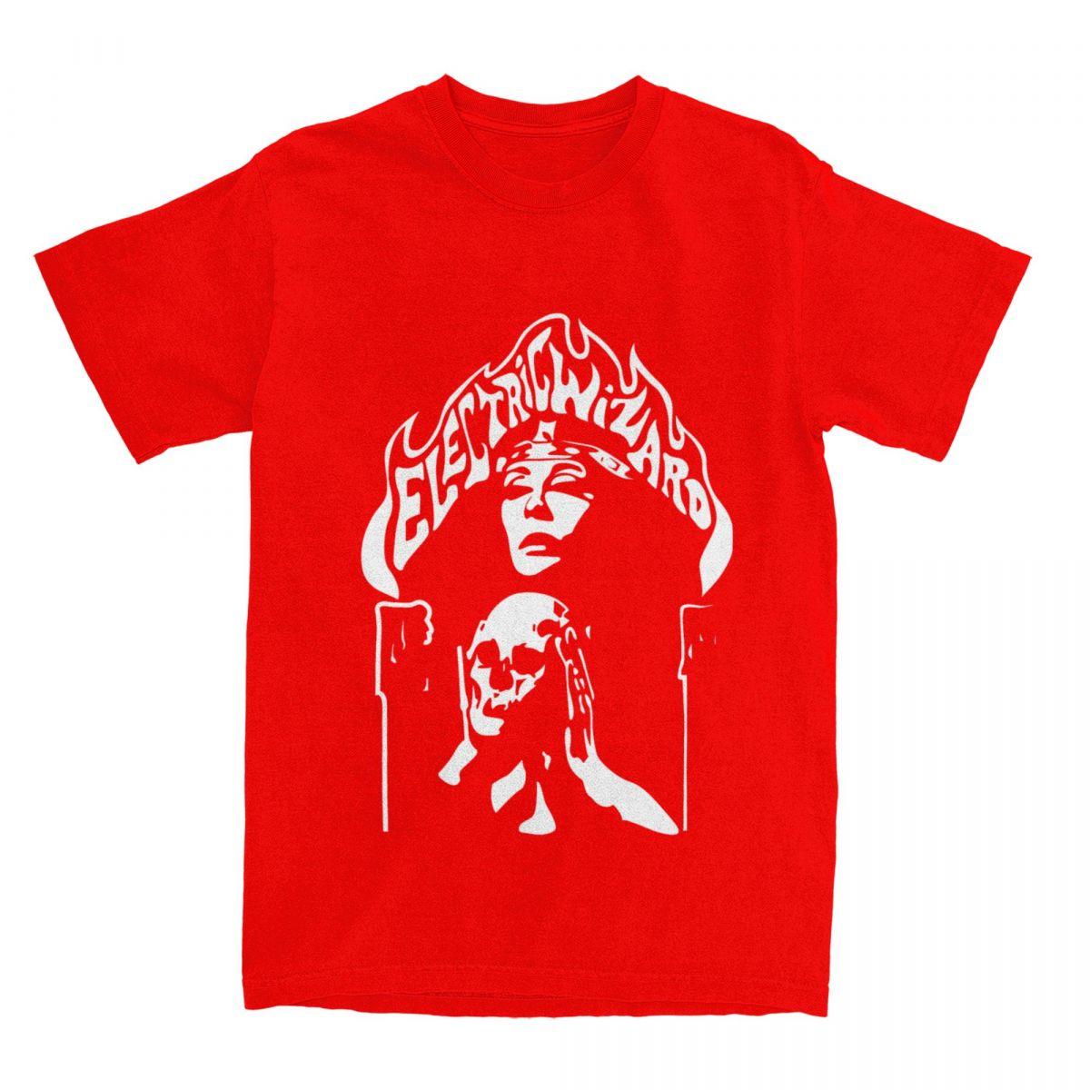 

Electric Wizard T Shirts Merch Unisex Women Cotton Crazy Tees Short Sleeve Tops Unique S