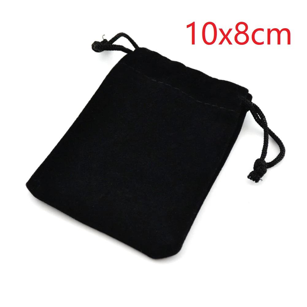 

Teamer Black Jewelry Storage Box Gift Velvet Bag For Necklace Keychain Earring Bracelect Bangle Brooch Package Display Wholesale
