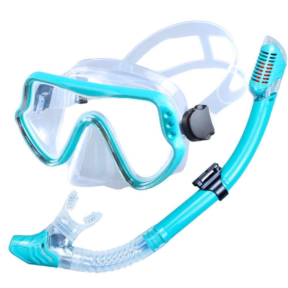Unisex Adult Large Frame Silicone Diving Mask & Snorkel Set