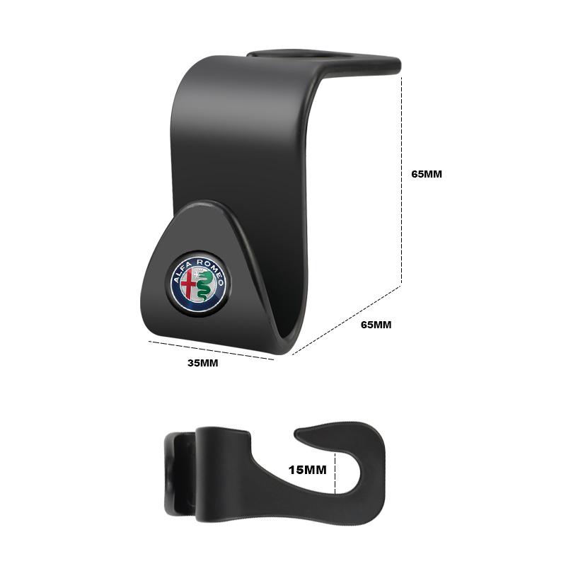 Car Stickers For Alfa Romeo ABS Car Styling Seat Back Hooks Accessories For Alfa Romeo Giulietta GT 159 147 156 Mito Brera Giuli