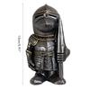 Gartenstatue Ritter Zwerg Wache Rüstung Miniatur Ritter Skulptur für Heim-Gartendekor