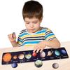 Wooden Solar System Puzzle for Toddlers Planet Toys Kids Space Puzzles Preschool Learning Activities Montessori Educational Toys