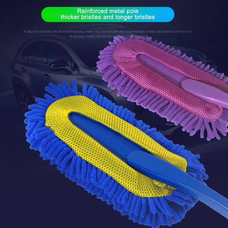 SEAMETAL Car Wax Mop Car Wash Brush Chenille Bristles Cleaning Brush Car Cleaning Tool