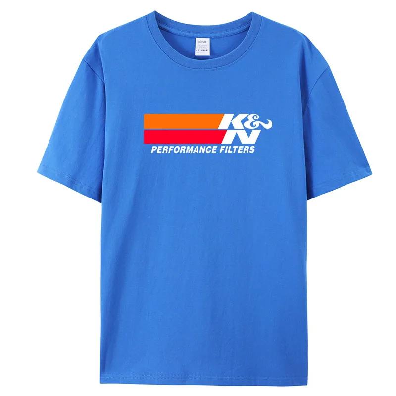 T-ShirtK&N Hochleistungs-Luft- und Ölfilter Luftansaugungen Herren Baumwolle Cool Harajuku Lustiges T-Shirt Männliches Vintage T-Shirt