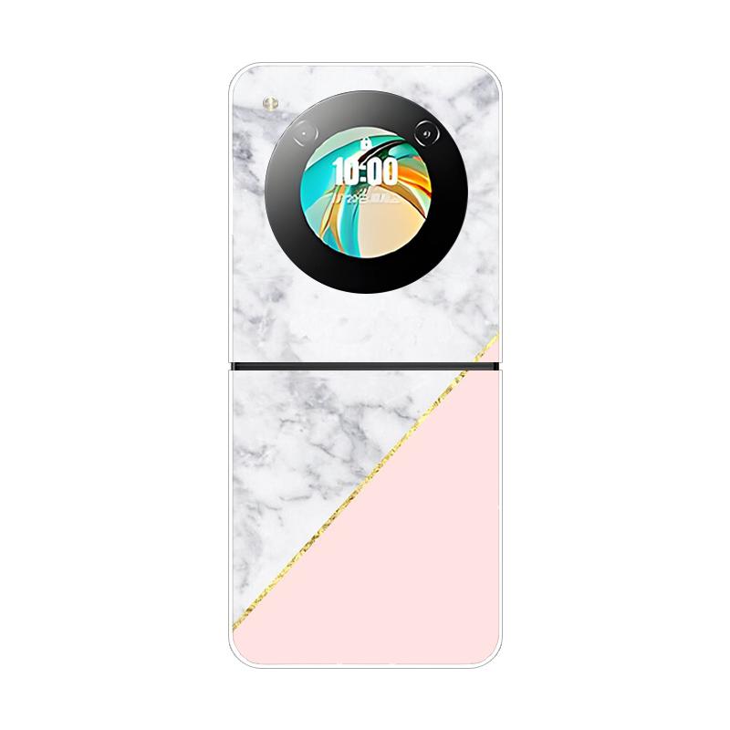 Pevný PC kryt pre ZTE Nubia Flip 2 Nárazuvzdorné puzdrá na telefón pre ZTE Libero Flip 2 5G Zadný priehľadný kryt Flip2 Coque Funda
