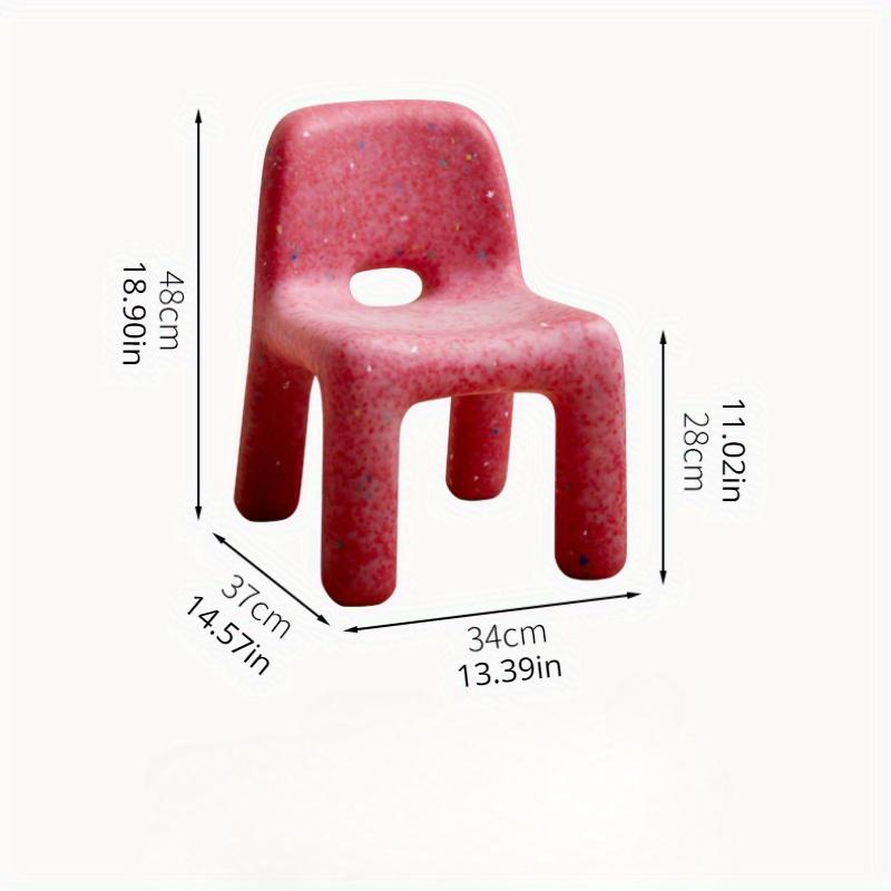 1PC Nordic Style Plastic Chair Backrest, Stylish Office Desk Chair, Bedroom, Living Room, Dormitory