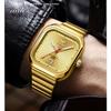 OPK Brand Watch Square Steel Belt Men's Watch Luminous Waterproof Single Calendar Quartz Watch Men's Watch