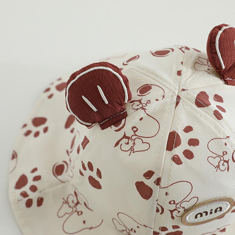 2026 Spring Unisex Korean Baby & Small Dog Cartoon Bucket Hat - Cute Sun Protection Fisherman Style