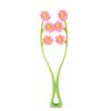 Flower Shape Facial Massage Roller Double Clips Portable Jaw Massager Shaped Face Roller for Skin Tightening and Sculpting