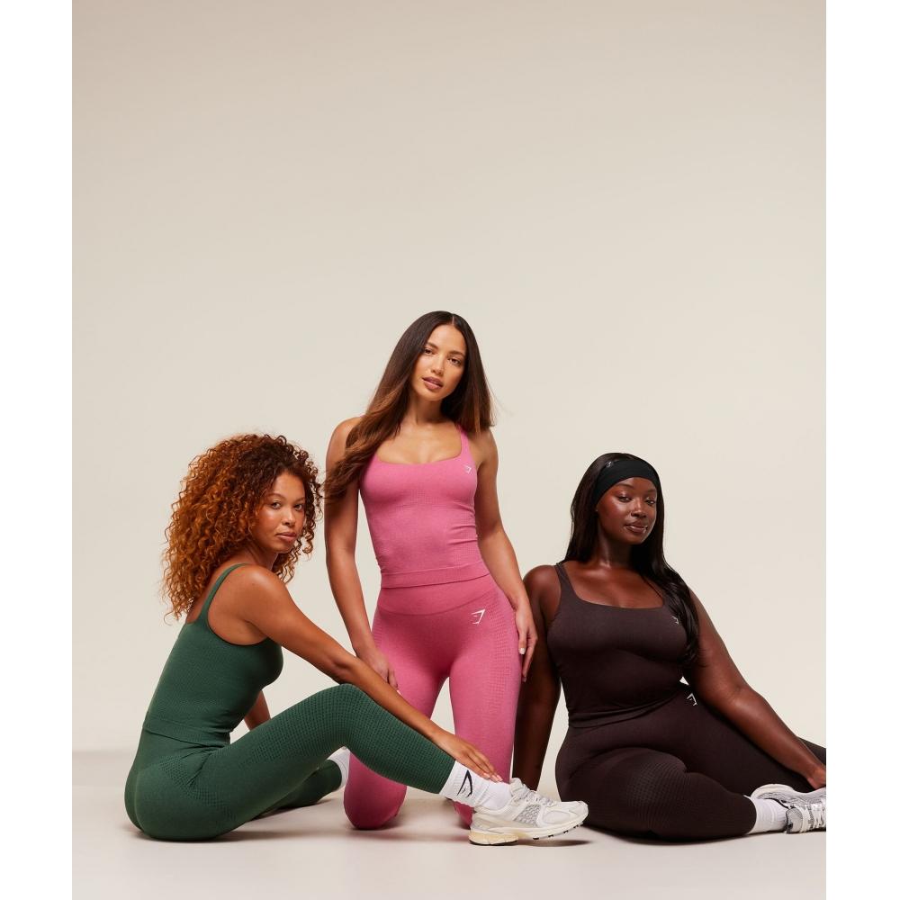 Gymshark Vital Tank With Shelf Obsidian Green Marl B4c6d Ebdk