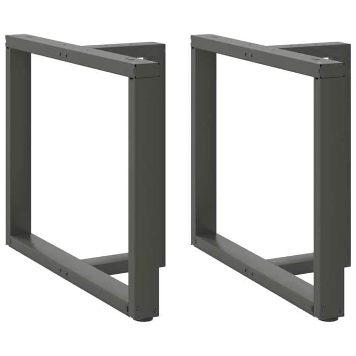 VidaXL Pieds de table à manger en T 2 pièces Anthracite 90x35x(72-73) cm Acier 4013066