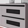 1 Stück Haushalt Lüftungsgitter Wandlüftungsabdeckung Schrankteile 50/60/80mm*150-500mm Aluminium für Schrank DIY Zubehör