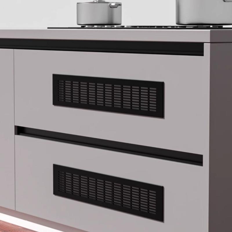 1 Stück Haushalt Lüftungsgitter Wandlüftungsabdeckung Schrankteile 50/60/80mm*150-500mm Aluminium für Schrank DIY Zubehör