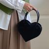 Fashion Women's Shoulder Bag Vintage Cool Girls Love Heart Handbags Retro Female Black Small Tote Purse Messenger Bags