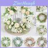 Exquisite 40cm Artificial Rose Peony Flower Wreath For Spring Door Hanging Decor