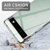 For Google Pixel 6a Phone TPU Case Clear Phone Cover with 2.5D Arc Edge Tempered Glass Screen Film