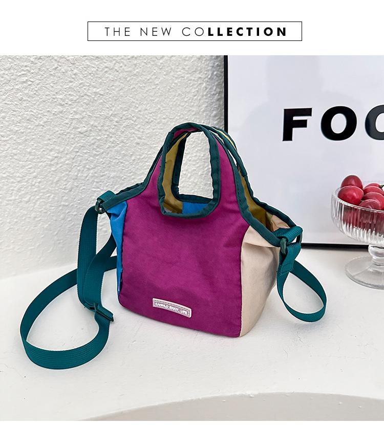 

Мини-сумка-ведро в тон, женская простая нейлоновая сумка через плечо, новая летняя сумка зелёный