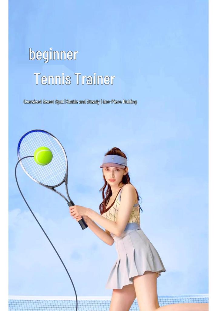 Child & Adult Single Tennis/Badminton Rebound Trainer Racket