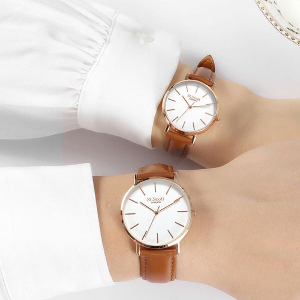 

ST.SCOTT LONDON ST7011L RWCM Grain Classic Couple Watch Women s