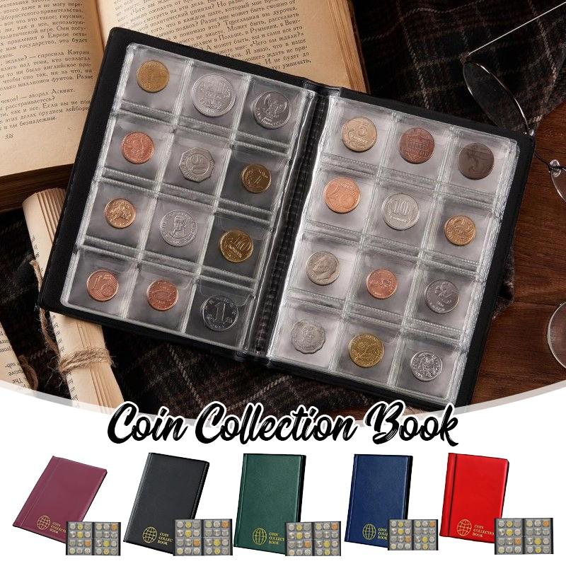 120/60 Grid Commemorative Coins Storage Organizer Clear PVC Money Holder Album Large-Capacity Coin Binder Collection