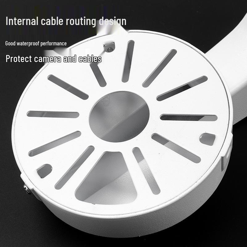 1258ZJ Aluminum Alloy Indoor Dome Camera Wall Mount with Concealed Wiring & Universal Hole