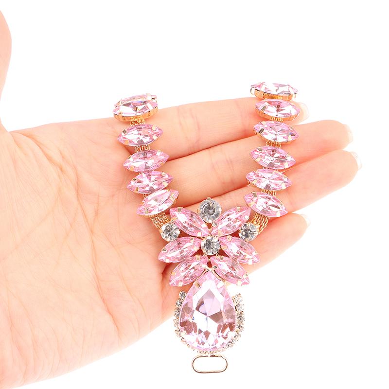 1Pc Shoe Buckles Sandals Buckles Diy Handwork Shoe Glass Decoration