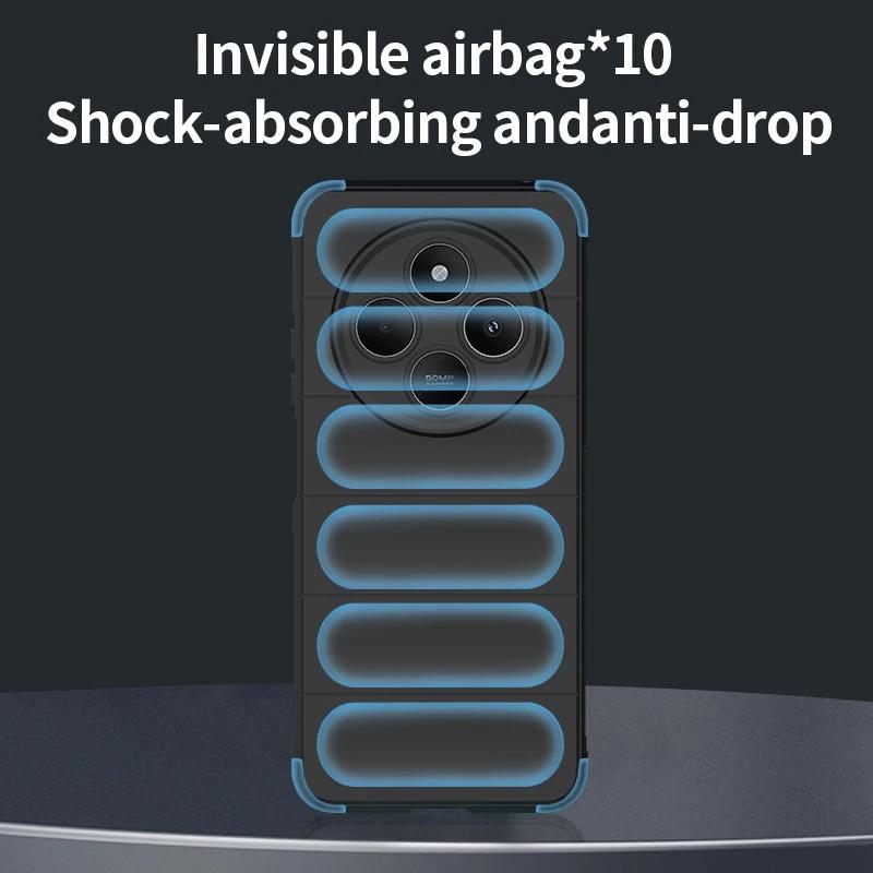 Soft Skin Feeling Flexible Silicone Case for Xiaomi Poco C75 Redmi 14C 4G Protective Cover Shockproof Fundas Coque