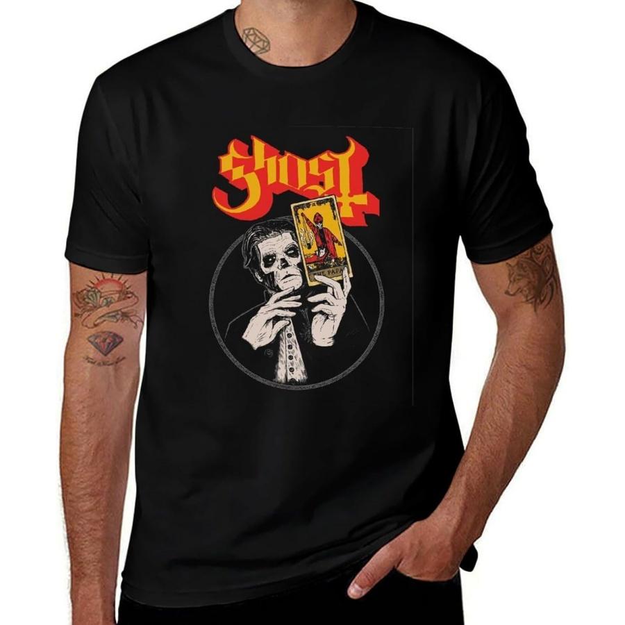 

MAZHALAI Men s Cotton T-Shirts Ghost Meliora Short Sleeve Crewneck Sport Tees(1) XXXXXL різнокольоровий