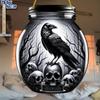 Mason Jar Hangings Decor, Dark Crow Reaper Style, Skull, with Personalized Text - Halloween Decor,  Nurseries, Vintage Home Decor Wall for Bar Kitchen