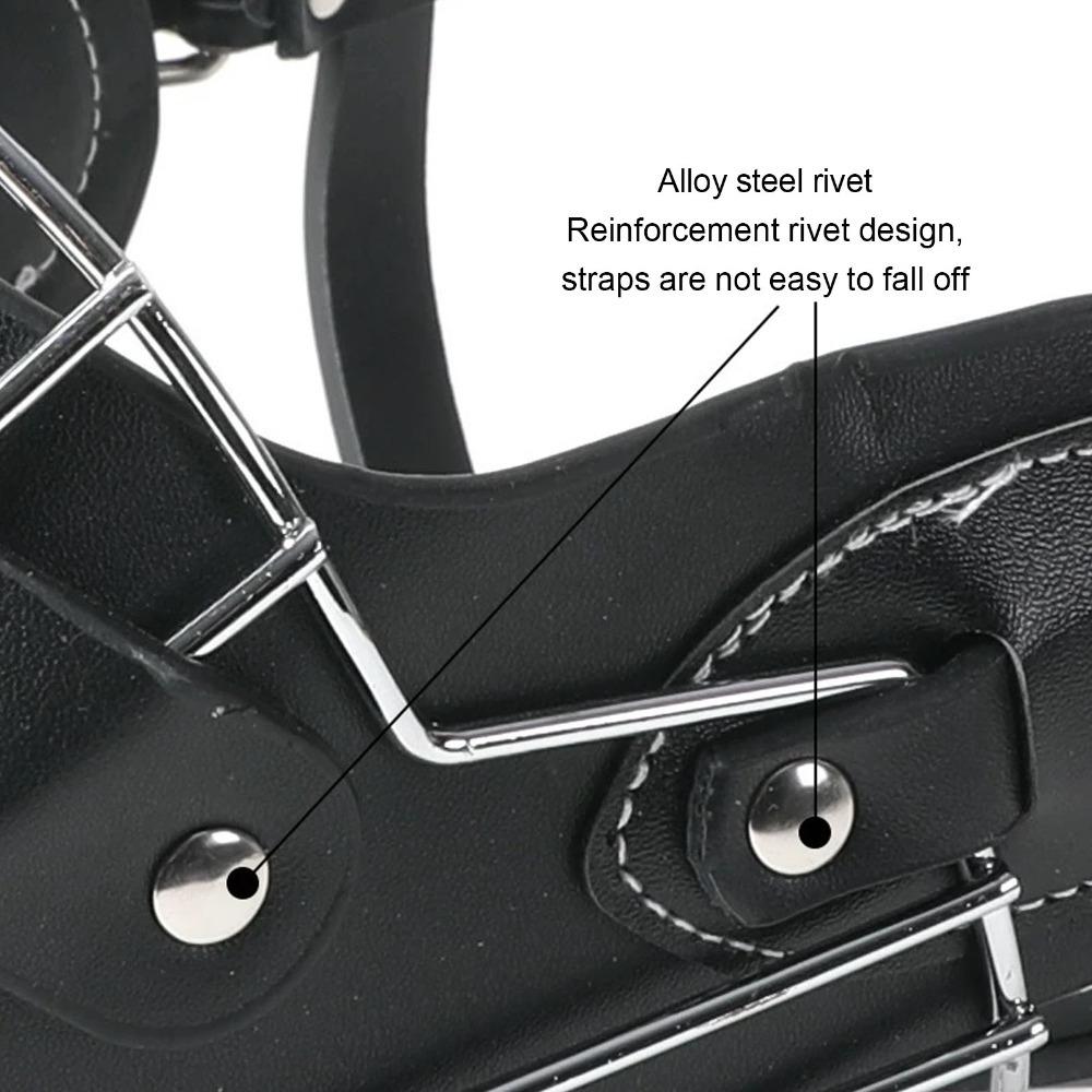 Adjustable Strap Metal Basket Muzzle Iron Frame Bite Proof Muzzle Anti Eat Muzzle Walking Outside