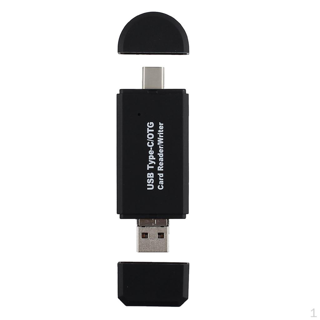 

Micro USB OTG to 2.0 Adapter SD/ Card Reader with standard Male (Black)