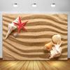 Strandsand Seestern Muschel Sommer Aloha Party Fotografie Hintergrund Kinder Baby Vinyl Fotozone Kulisse für Fotostudio Requisite
