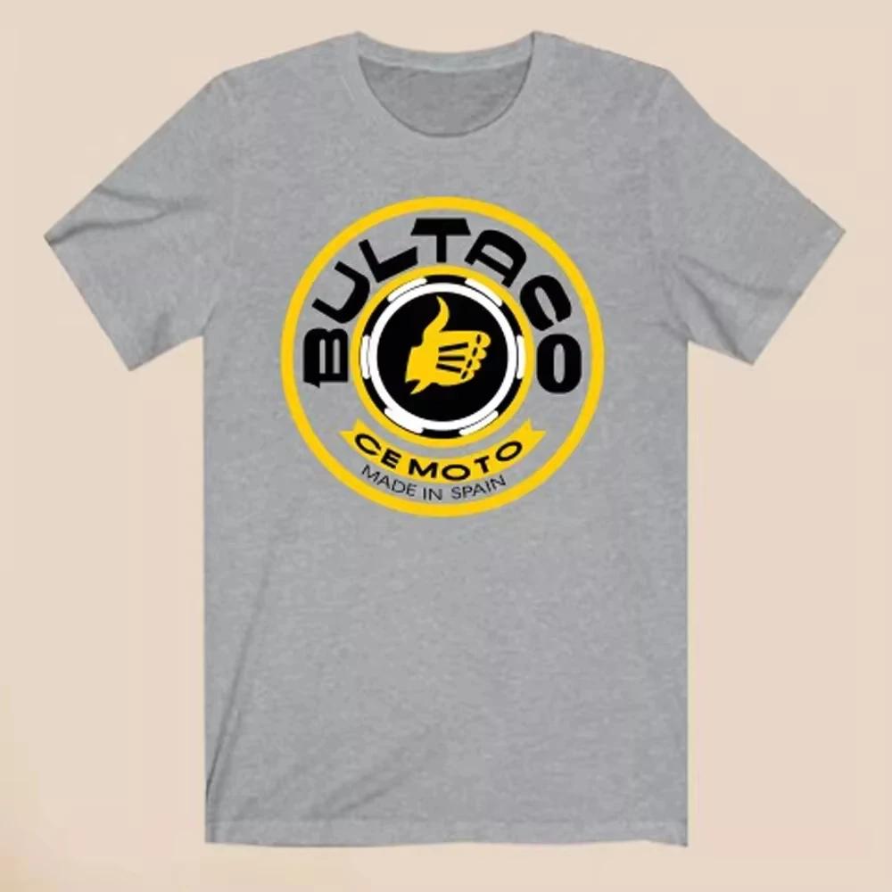 

2025 Streetwear Classic Men Women Summer High T Shirt Bultaco Cemoto Motorcycle Print Tee Unisex Fashion Crew Neck T-shirt 4XL