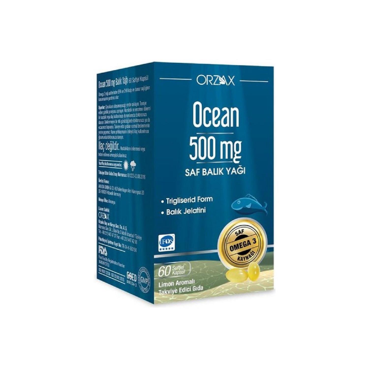 

Ocean Omega 3 Fish Oil 500 Mg 60 Capsules