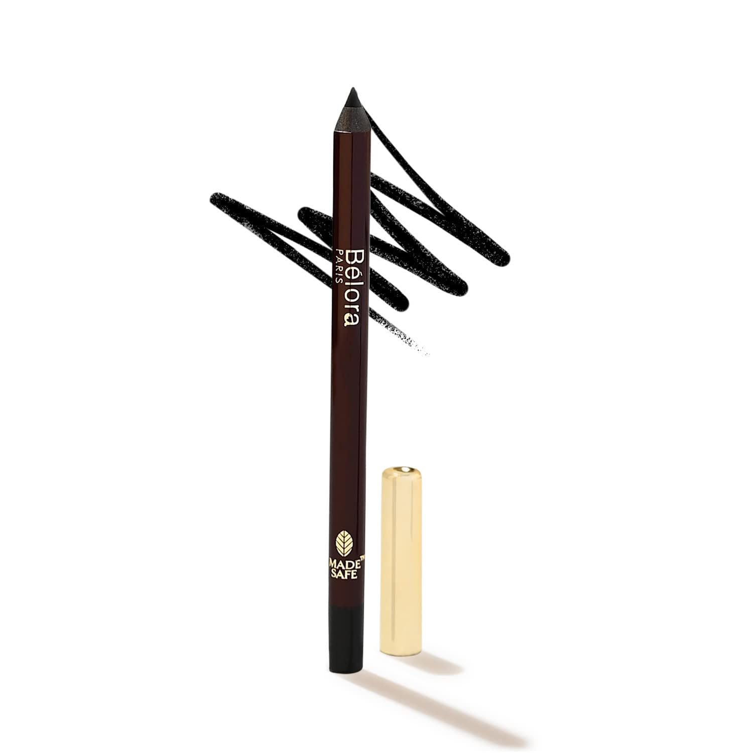 

Belora Paris Kohl Kiss Intense Black Увлажняющая чалма с гелевым покрытием | Нетоксичный| Легкий | Веган | 24x7 Долгосрочный | Карандаш Каджал