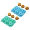 Miniature Silicone Bundts Cake Mould Nonstick Baking Tool for Cookie Cakes Pastries Easy to Clean Bakeware